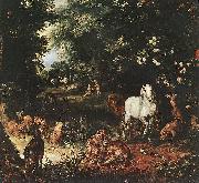 BRUEGHEL, Jan the Elder The Original Sin (detail) fg oil painting artist